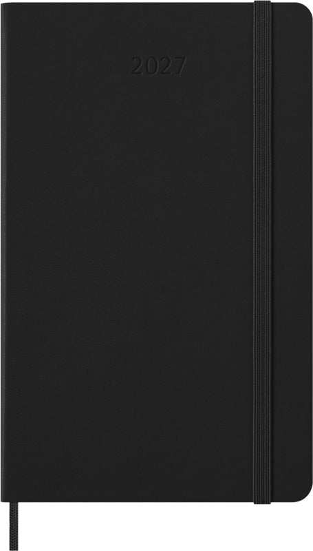 Agenda verticale 12 mesi formato L con copertina rigida Moleskine personalizzato con logo - Pubblienne