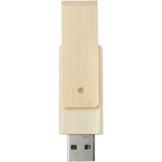 Chiavetta USB Rotate da 8 GB in bambù personalizzato con logo - Pubblienne