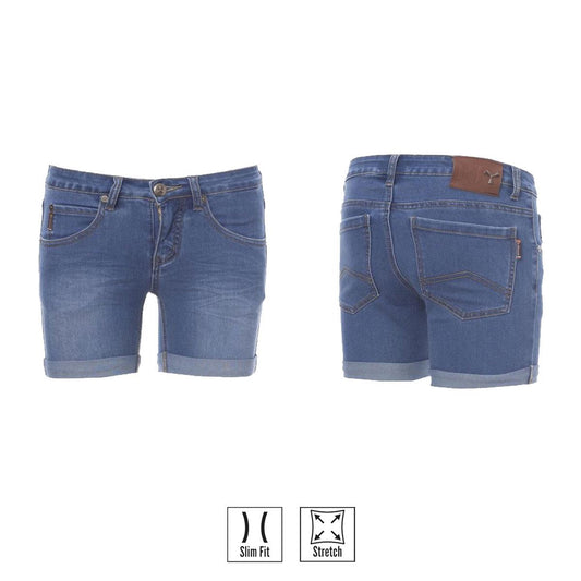 CALIFORNIA BERMUDA DONNA TAGLIO JEANS PAYPER personalizzato con logo - Pubblienne