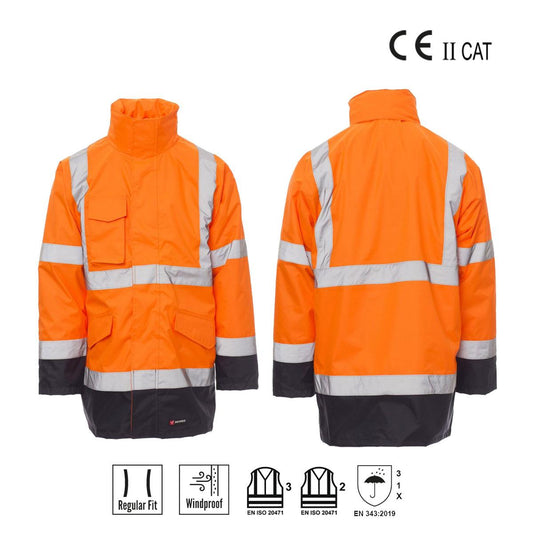 DOCKYARD PARKA TRIPLO USO ALTA VISIBILITA' PAYPER personalizzato con logo - Pubblienne