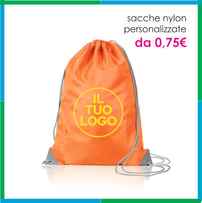 Sacche in Nylon PERSONALIZZATE personalizzato con logo - Pubblienne