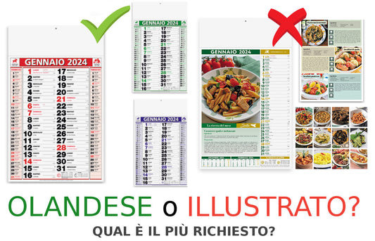 Calendari Olandesi Personalizzati VS Calendari Illustrati: Perché sono da preferire come gadget promozionali