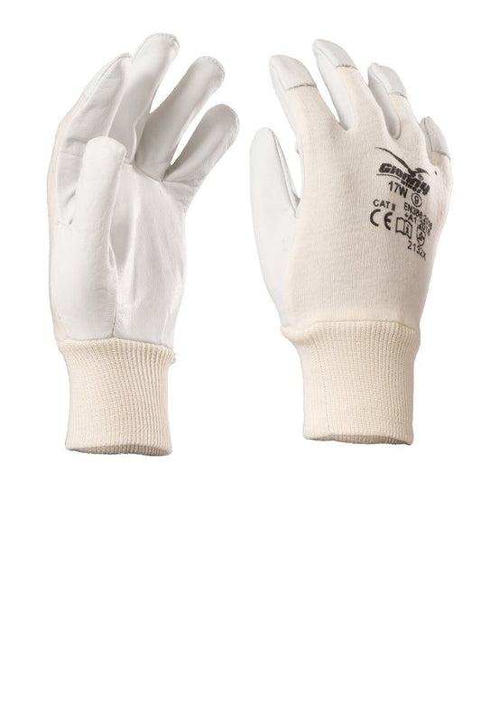 17W GUANTO IN FIORE CAPRINO CON DORSO PAYPER personalizzato con logo - Pubblienne