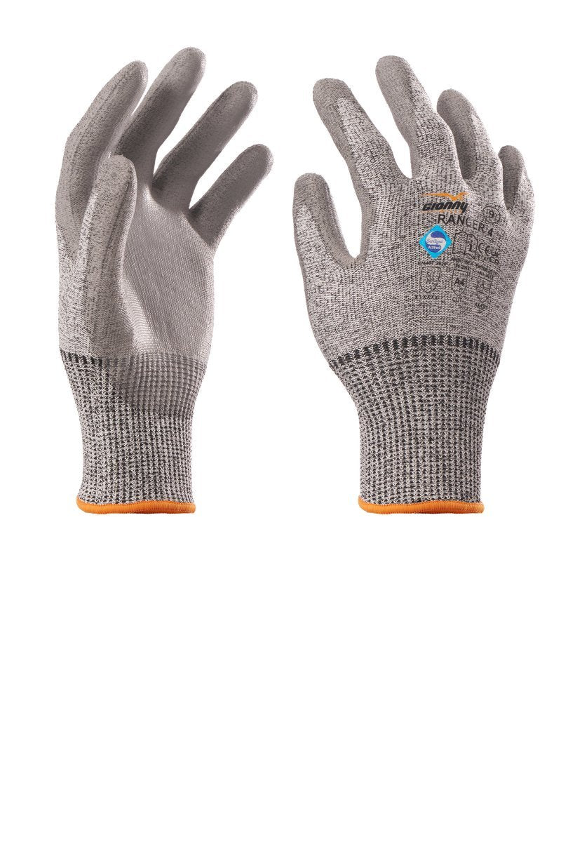 RANGER 4 GUANTO ANTITAGLIO FILATO HPPE 13G POLSINO PAYPER personalizzato con logo - Pubblienne