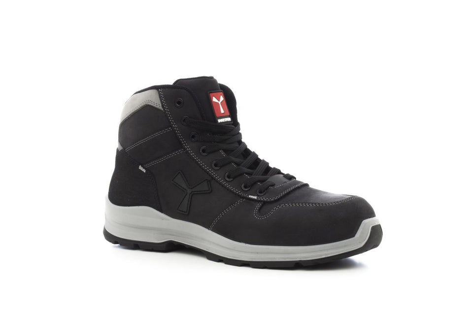 GET FORCE MID S3 SCARPA ANTINFORTUNISTICA ALTA IN NABUK PAYPER personalizzato con logo - Pubblienne