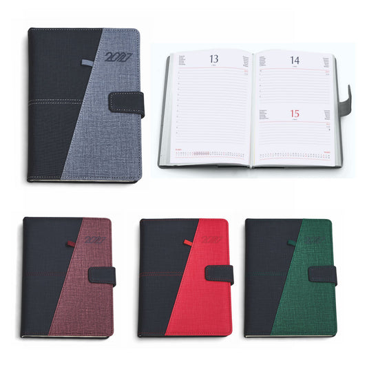 0317 - Agenda Giornaliera in PU Termovirante cm 15x21 personalizzata con logo - Pubblienne