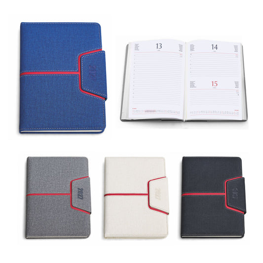 0318 - Agenda Giornaliera in PU Termovirante cm 15x21 personalizzata con logo - Pubblienne