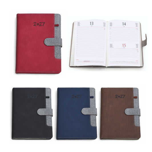 0319 - Agenda Giornaliera in PU Termovirante cm 15x21 personalizzata con logo - Pubblienne