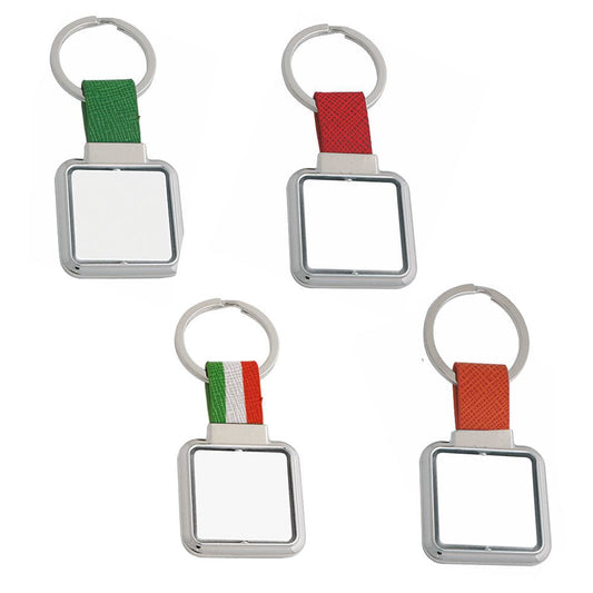 0604 Quad - Portachiavi Girevole personalizzato con logo - Pubblienne