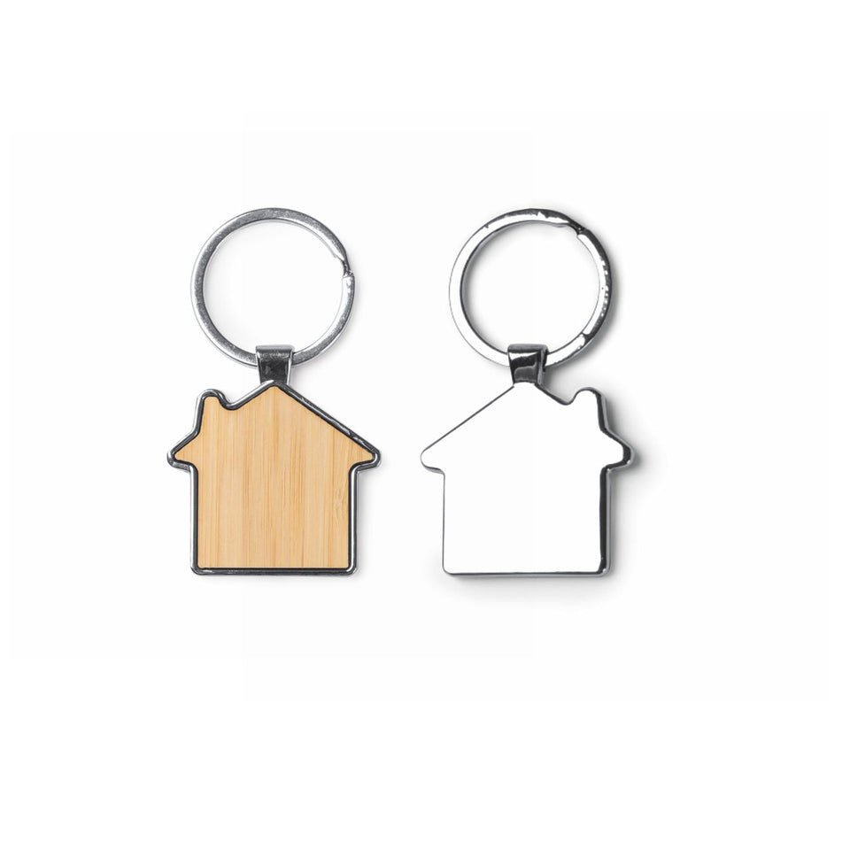 0660 Homy - Portachiavi In Bamboo personalizzato con logo - Pubblienne