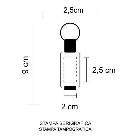 0786 Tum - Portachiavi personalizzato con logo - Pubblienne