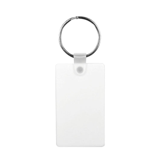 0796 Rettangolo - Portachiavi Rettangolo In Pbt Per Stampa Sublimatica personalizzato con logo - Pubblienne