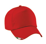 0856 Golf Italy - Cappello ricamato 5 Pannelli personalizzato con logo - Pubblienne
