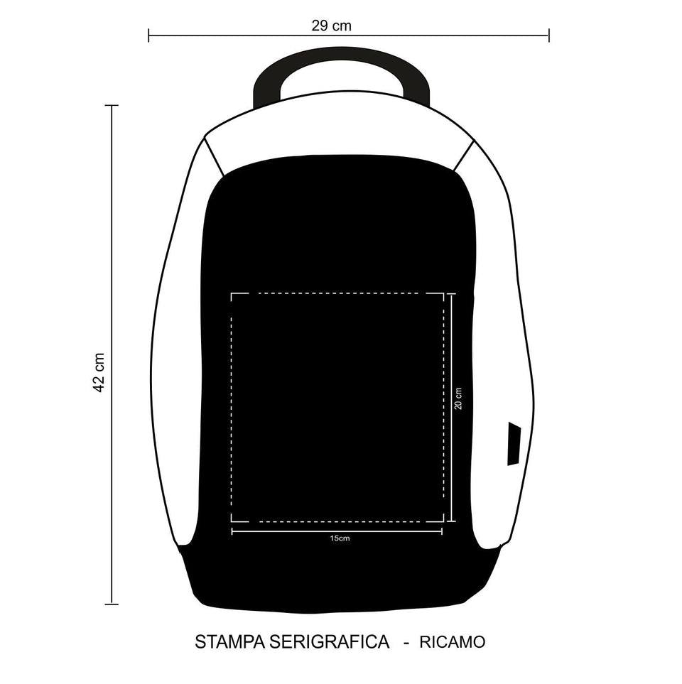 0936 Busy - Zaino Antirapina personalizzato con logo - Pubblienne