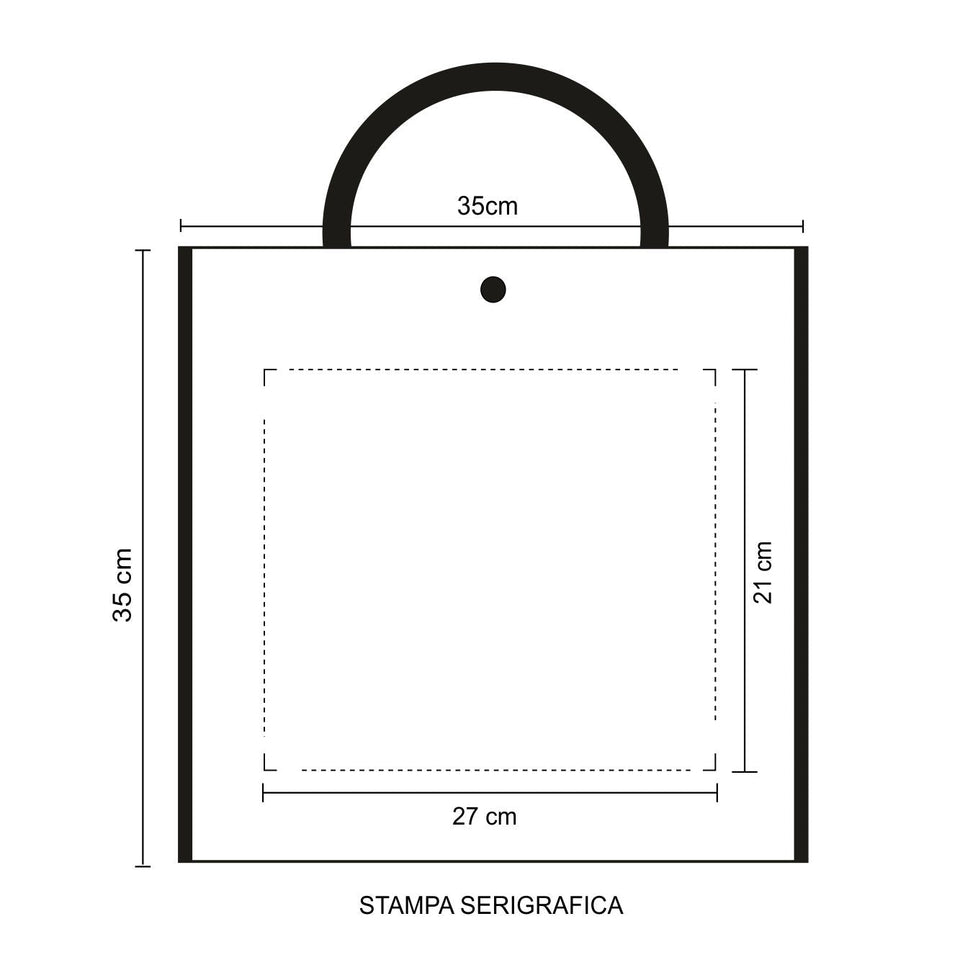 0950 Isotta - Borsa Shopping Dimensioni cm 35x35x22 personalizzato con logo - Pubblienne
