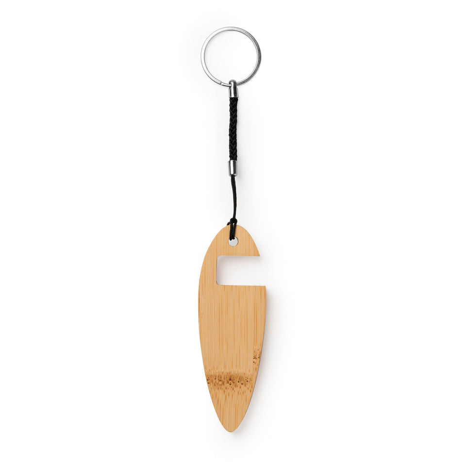 0654 Nina - Portachiavi / Portacellulare In Bamboo personalizzato con logo - Pubblienne