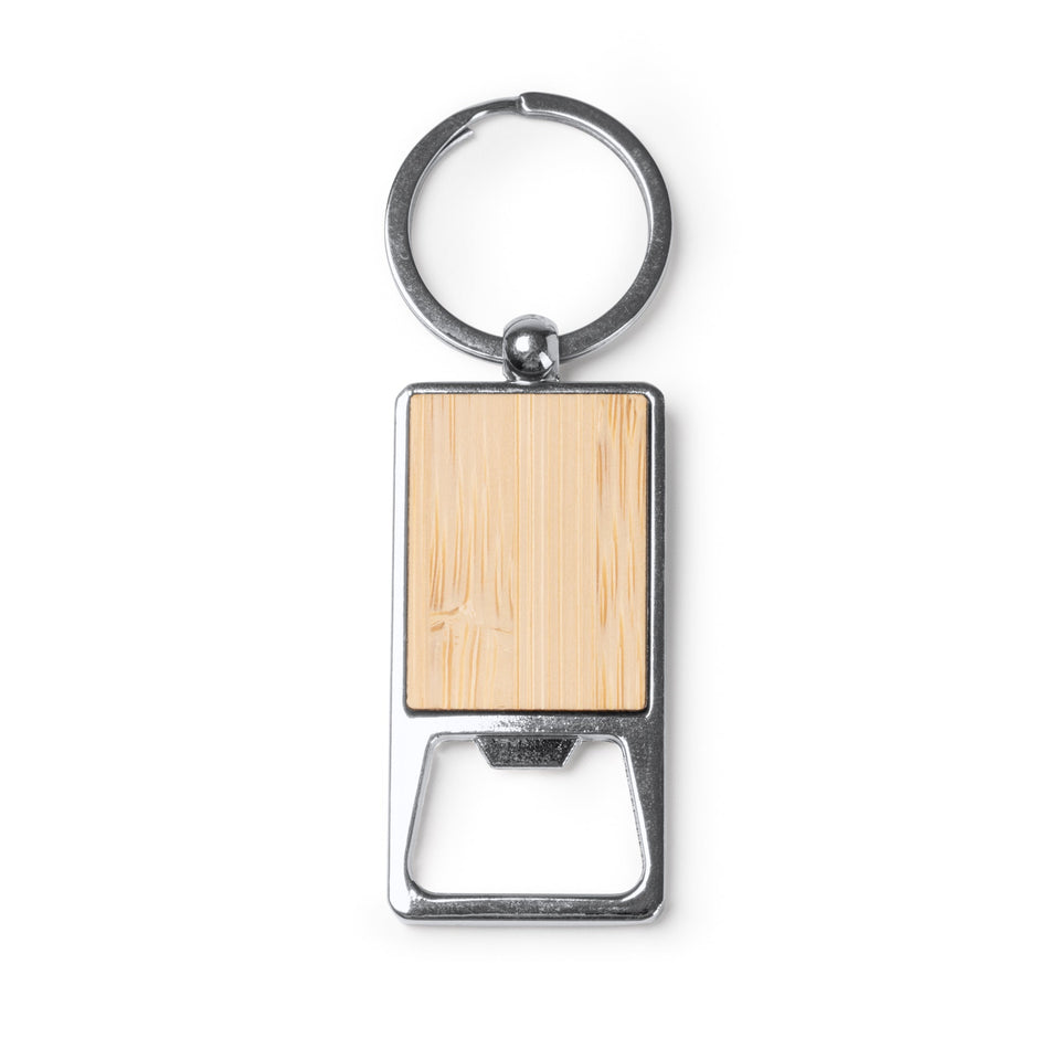 0657 Boty - Portachiavi /Apribottiglia In Bamboo personalizzato con logo - Pubblienne