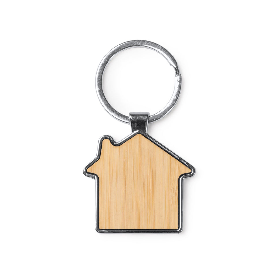 0660 Homy - Portachiavi In Bamboo personalizzato con logo - Pubblienne