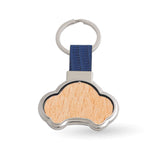 0703 Bob wood - Portachiavi girevole personalizzato con logo - Pubblienne