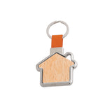 0704 Dom wood - Portachiavi girevole personalizzato con logo - Pubblienne