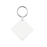 0787 Portachiavi Quadrato in PBT per stampa sublimatica personalizzato con logo - Pubblienne