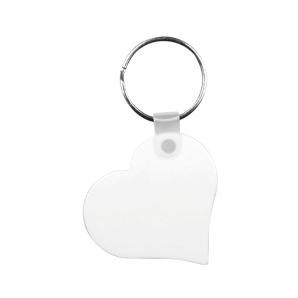 0798 Cuore - Portachiavi Cuore In Pbt Per Stampa Sublimatica personalizzato con logo - Pubblienne