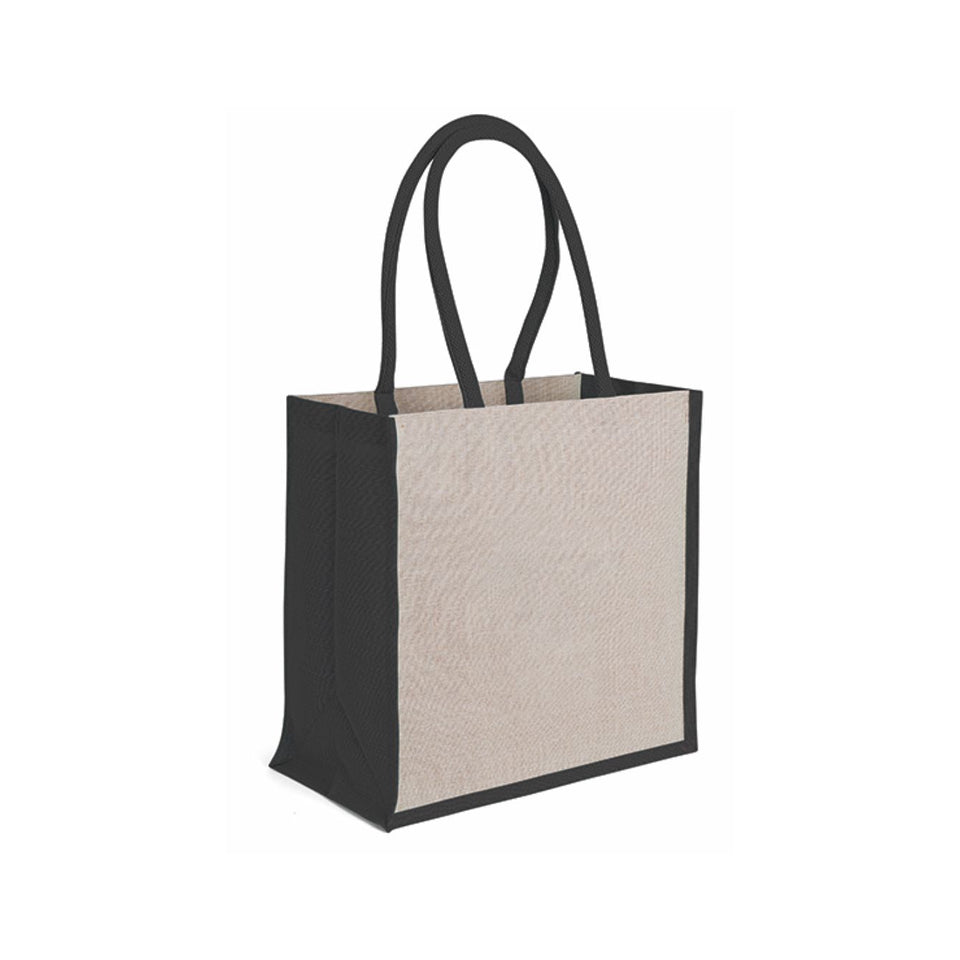 0951 Dalia - Borsa Mare In Juta E Cotone Dimensioni: cm 36x36x20 personalizzato con logo - Pubblienne