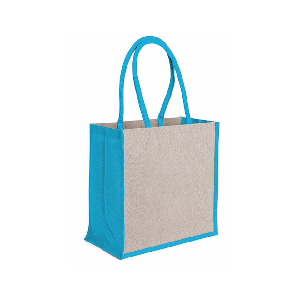 0951 Dalia - Borsa Mare In Juta E Cotone Dimensioni: cm 36x36x20 personalizzato con logo - Pubblienne