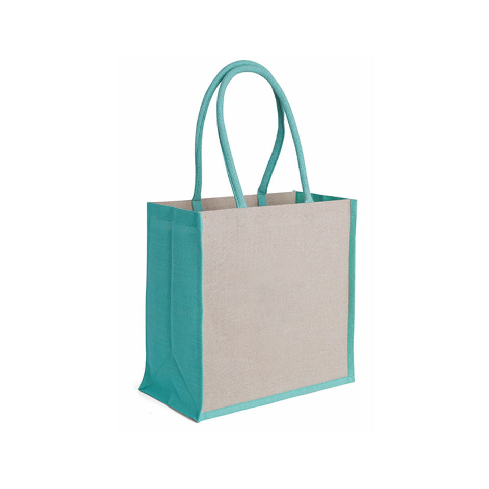 0951 Dalia - Borsa Mare In Juta E Cotone Dimensioni: cm 36x36x20 personalizzato con logo - Pubblienne