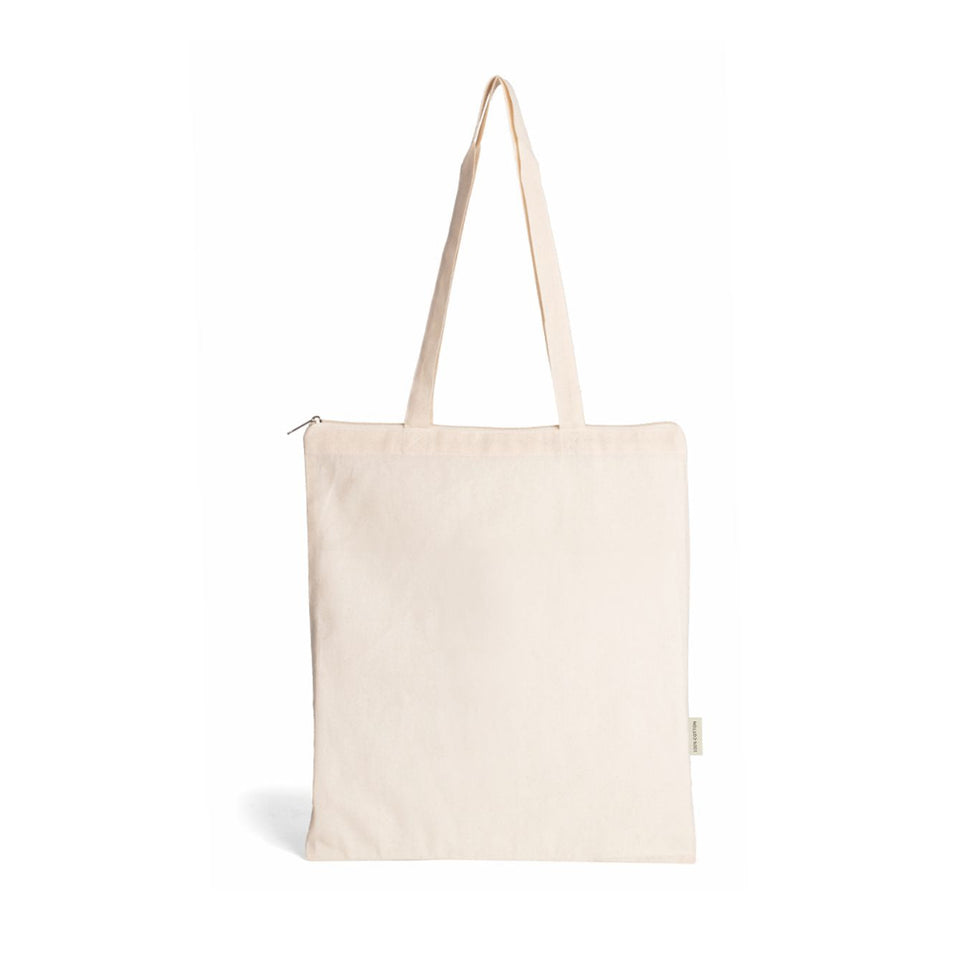 0988 Fiona - Borsa Shopping In Cotone Natural Dimensioni: cm 38x42 personalizzato con logo - Pubblienne