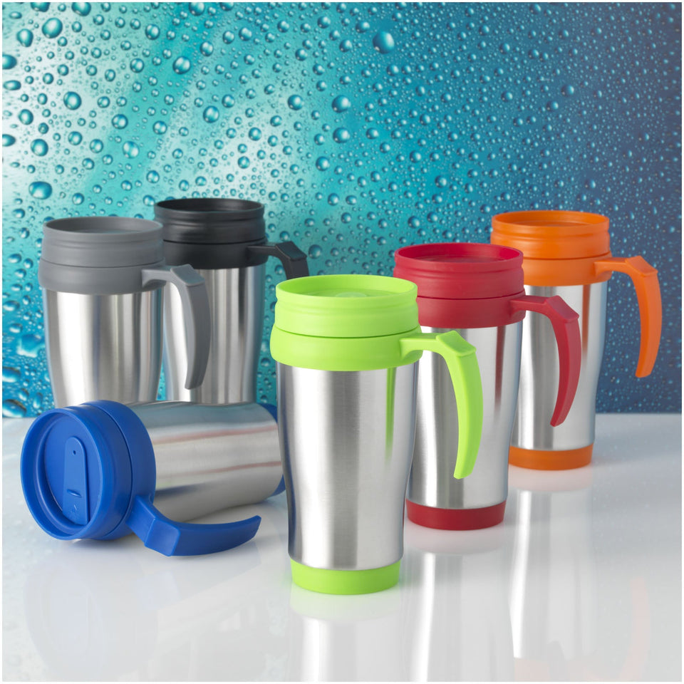 Tazza termica Sanibel da 400 ml personalizzato con logo - Pubblienne