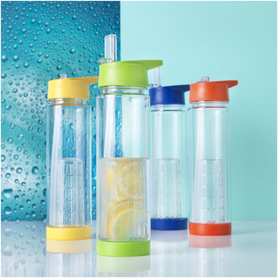 Borraccia con infusore Tutti Frutti da 740 ml in Tritan™ personalizzato con logo - Pubblienne