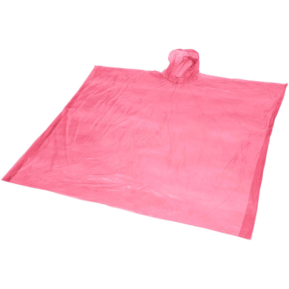 Poncho impermeabile monouso Ziva con custodia personalizzato con logo - Pubblienne