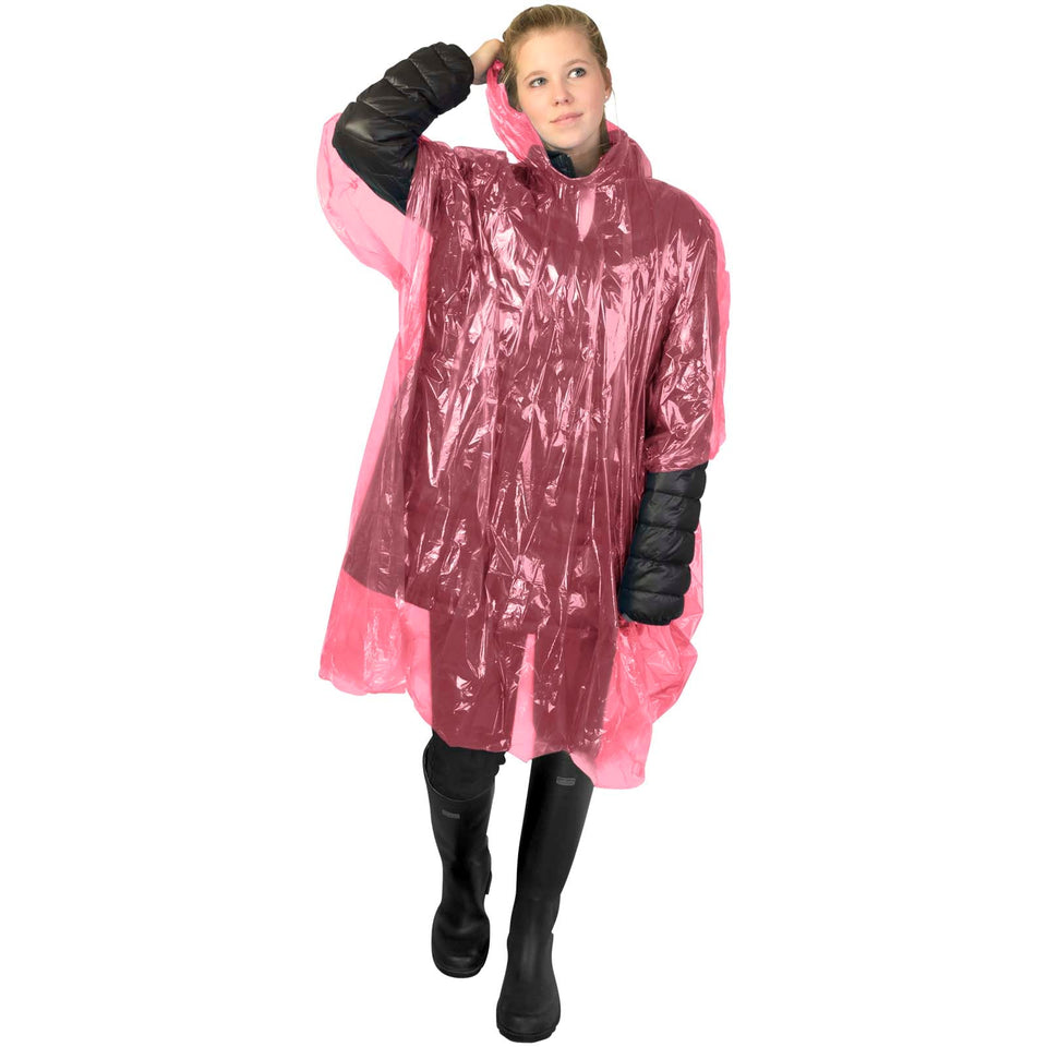 Poncho impermeabile monouso Ziva con custodia personalizzato con logo - Pubblienne