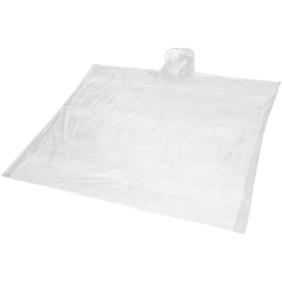 Poncho impermeabile monouso Ziva con custodia personalizzato con logo - Pubblienne