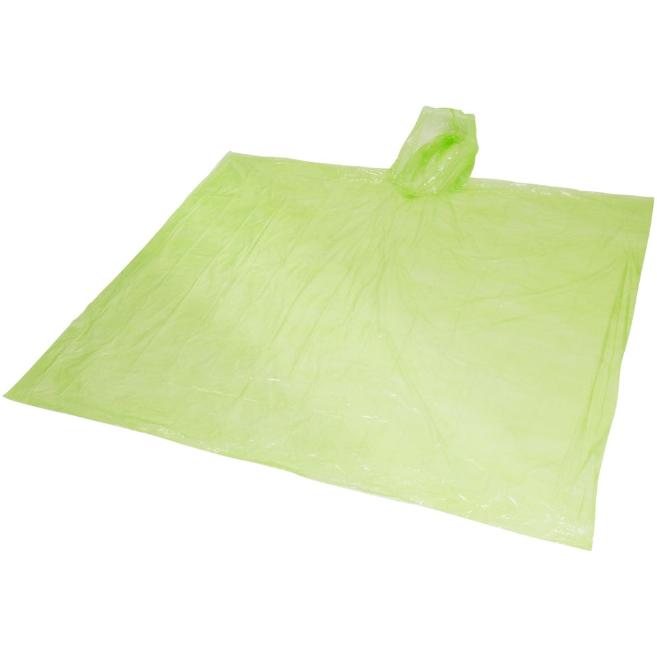 Poncho impermeabile monouso Ziva con custodia personalizzato con logo - Pubblienne