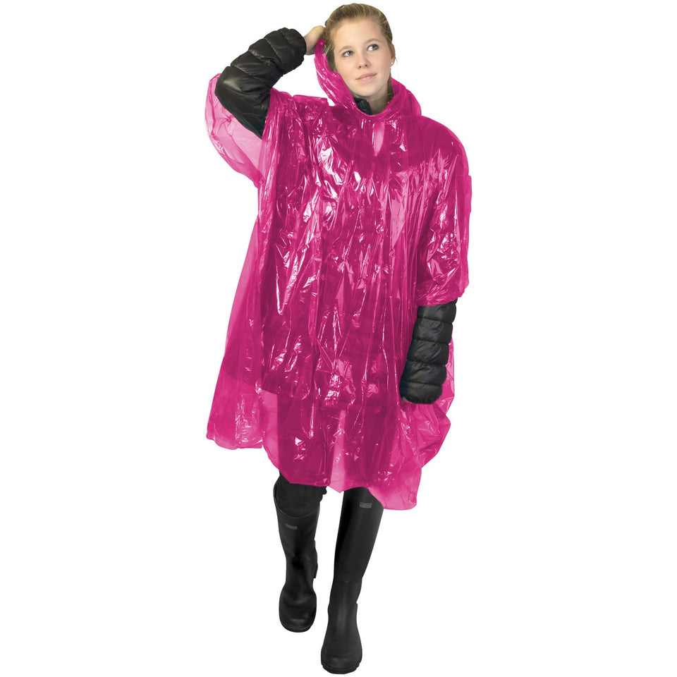 Poncho impermeabile monouso Ziva con custodia personalizzato con logo - Pubblienne