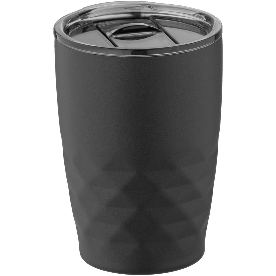 Bicchiere termico con isolamento sottovuoto Geo da 350 ml personalizzato con logo - Pubblienne