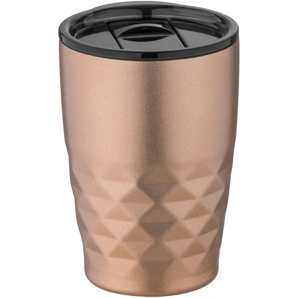 Bicchiere termico con isolamento sottovuoto Geo da 350 ml personalizzato con logo - Pubblienne