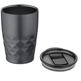 Bicchiere termico con isolamento sottovuoto Geo da 350 ml personalizzato con logo - Pubblienne