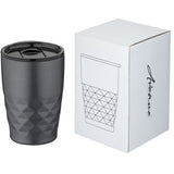 Bicchiere termico con isolamento sottovuoto Geo da 350 ml personalizzato con logo - Pubblienne