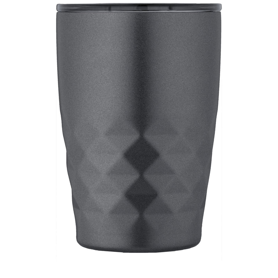 Bicchiere termico con isolamento sottovuoto Geo da 350 ml personalizzato con logo - Pubblienne