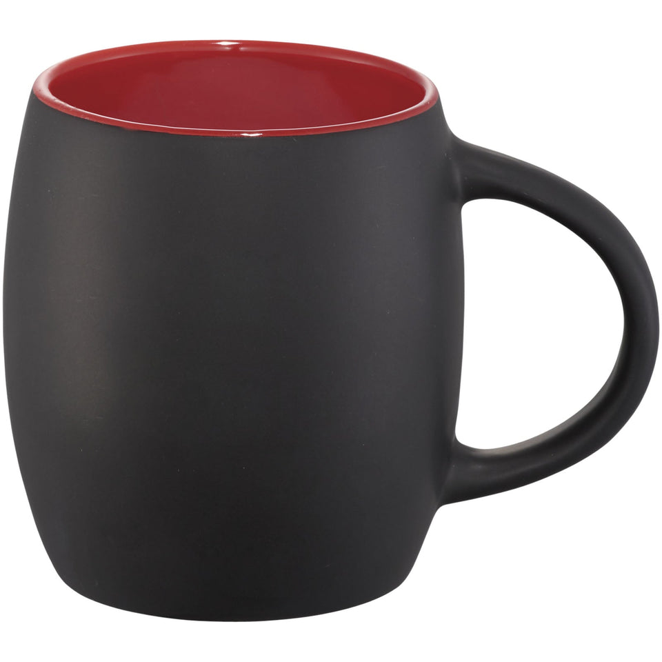 Tazza in ceramica Heart con coperchio in legno da 400 ml personalizzato con logo - Pubblienne