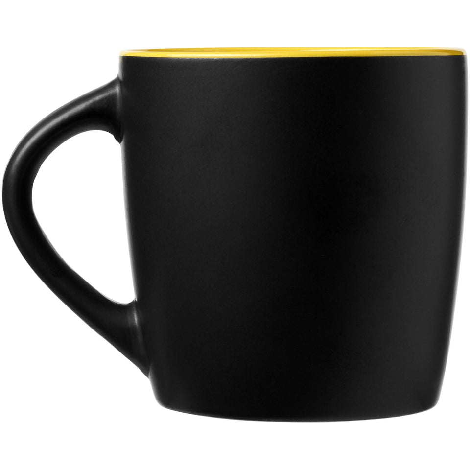 Tazza in ceramica Riviera da 340 ml personalizzato con logo - Pubblienne