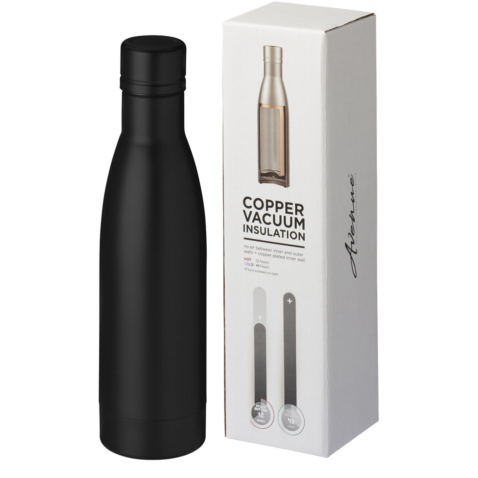 Borraccia termica con isolamento sottovuoto in rame da 500 ml Vasa personalizzato con logo - Pubblienne