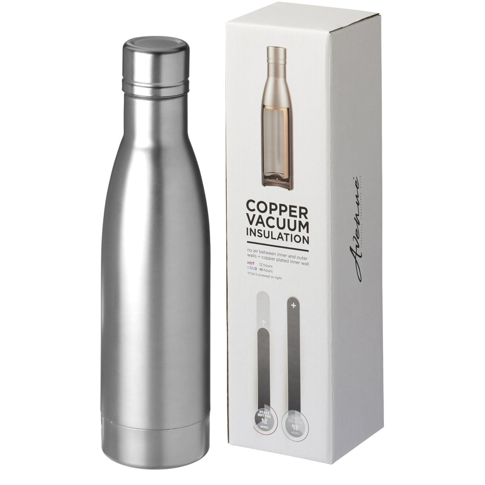 Borraccia termica con isolamento sottovuoto in rame da 500 ml Vasa personalizzato con logo - Pubblienne