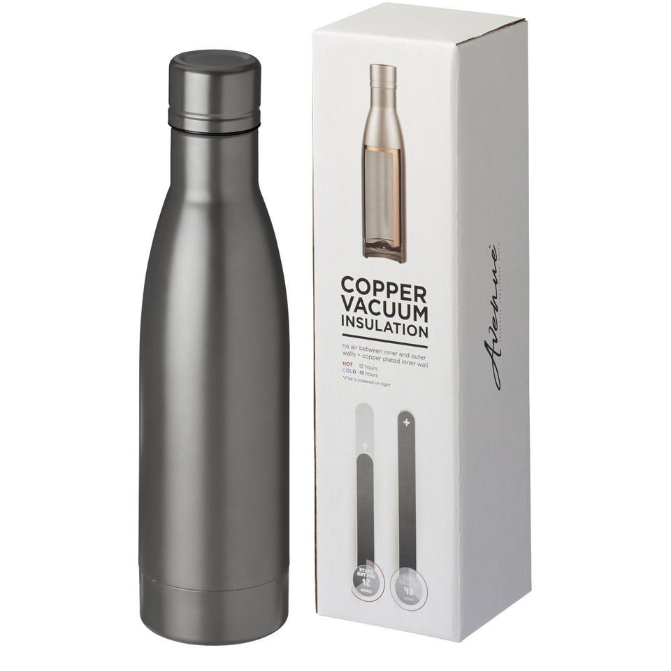 Borraccia termica con isolamento sottovuoto in rame da 500 ml Vasa personalizzato con logo - Pubblienne