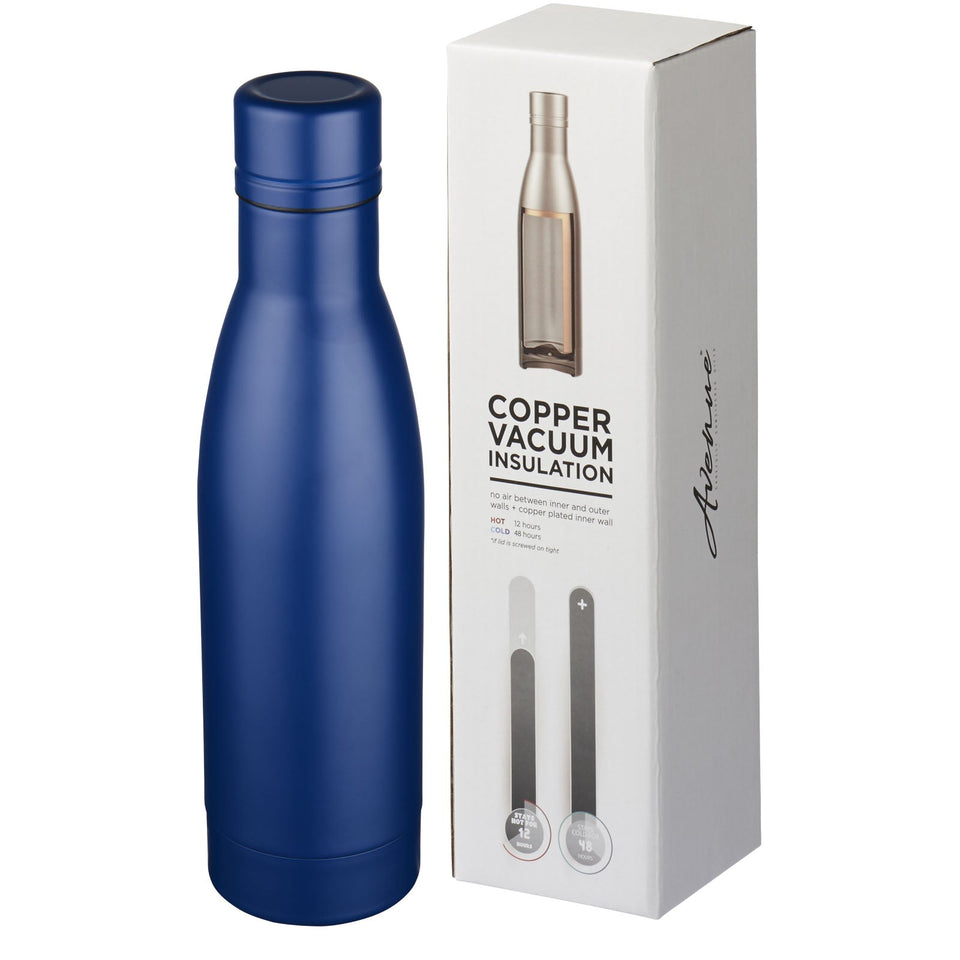 Borraccia termica con isolamento sottovuoto in rame da 500 ml Vasa personalizzato con logo - Pubblienne