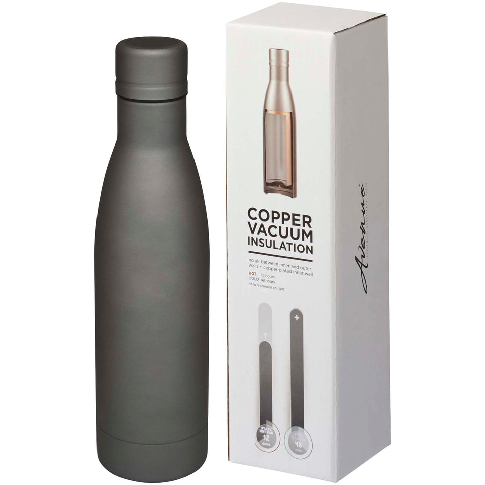 Borraccia termica con isolamento sottovuoto in rame da 500 ml Vasa personalizzato con logo - Pubblienne