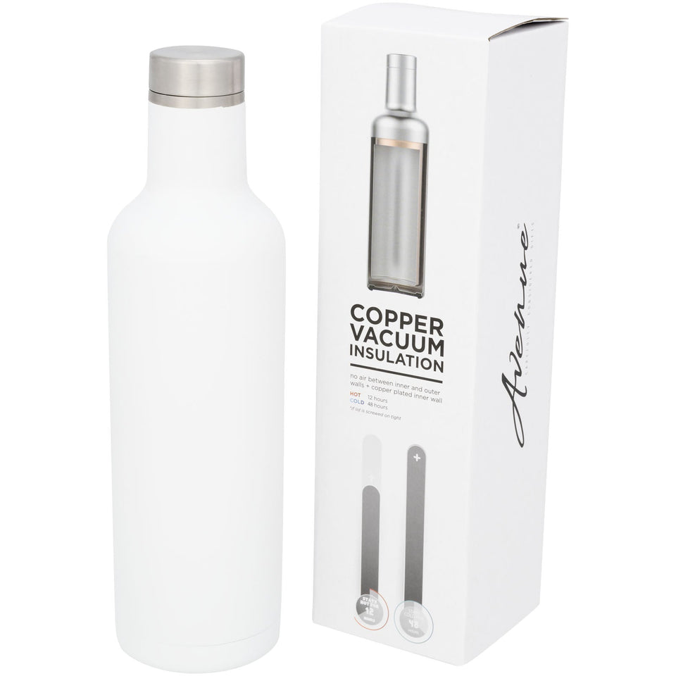 Bottiglia termica Pinto con isolamento sottovuoto in rame da 750 ml personalizzato con logo - Pubblienne